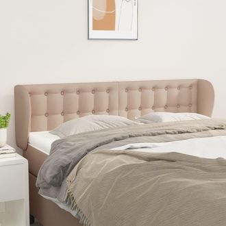 vidaXL Cabecero De Cuero Sint&eacute;tico Color Capuchino 147x23x78/88 Cm Vidaxl