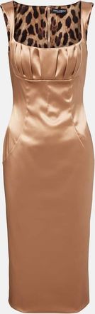 Dolce & Gabbana Abito midi in raso