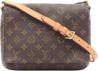 Louis Vuitton Pre-owned Cross Body Bags, female, Brown, Size: ONE SIZE Pre-owned Musette Tango Shoulder Bag
