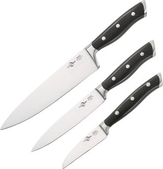 OEM Juego De 3 Cuchillos De Cocina Primus Kuchenprofi, Acero Quir&uacute;rgico