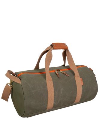 Boarding Pass Voyager 20In Waxed Canvas Shoe Pocket Duffle Bag