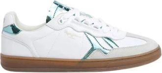 Pepe Jeans London Ball Rise W - Dames - Sneakers - Wit - 36 EU - Leer - Schoenen