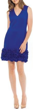 Julia Jordan Donna Ricco Cupcake Hem Scuba Sheath Dress in Cobalt at Nordstrom Rack, Size 10