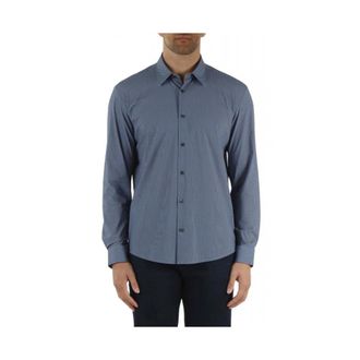 HUGO BOSS P-Liam-K-F-261 Bedrukte Regular-fit Shirt - Heren - Casual Overhemden - Blauw - XL - Overhemden