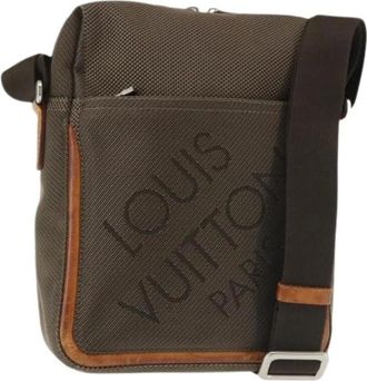 Louis Vuitton Pre-owned Cross Body Bags, female, Brown, Size: ONE SIZE Pre-owned Vintage Canvas Cross Body Bag
