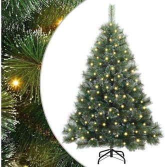 vidaXL &Aacute;rbol De Navidad Artificial Con 150 Led Verde 120 Cm Pe Y Pvc Vidaxl