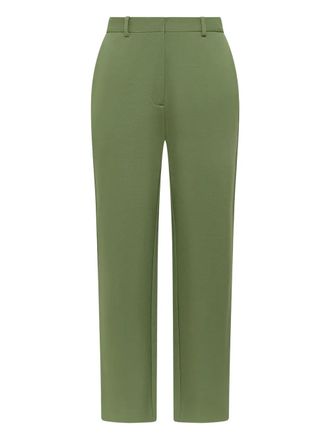 Maliparmi concealed-fastening trousers - women - Polyamide/Viscose/Elastane - 44 - Green