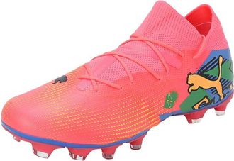 Puma Puma Mens Future 7 Match Rush Firm Ground Football Boots Orange/Blue/Green 10 (44.5)