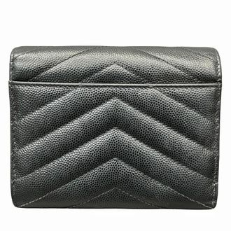 Saint Laurent Pre-owned Wallets, female, Black, Size: ONE SIZE Pre-owned Leather Wallet