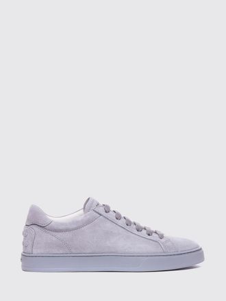 Tod's Low-Top Suede Calfskin Sneakers with Heel Gommini