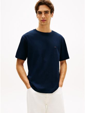 Tommy Hilfiger Mens Relaxed Fit Back Flag Logo T-Shirt - Navy - XL