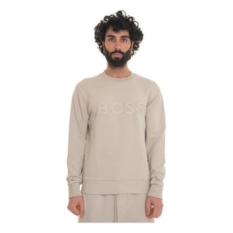 HUGO BOSS Heren, Sweatshirts & Hoodies, Beige, Maat: 3XL Katoen
