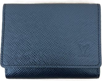 Louis Vuitton Black Leather Coin Purse/Coin Case (Pre-Owned)