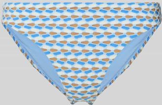 Seafolly Bikini-Slip im Allover-Look Modell MALA in Blau, Gr&ouml;&szlig;e 36