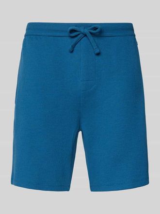 HUGO BOSS Regular Fit Sweatshorts aus Baumwoll-Mix in Blau, Gr&ouml;&szlig;e XXL