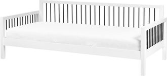 Beliani Sof&aacute; cama de madera blanco 90x200