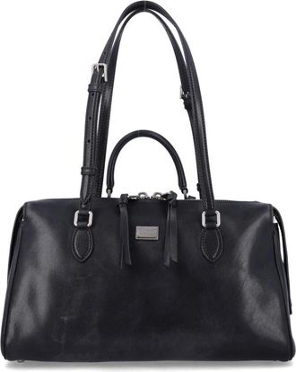 Dolce & Gabbana Leather Top Handle Bag - Dames - Handtassen - Zwart - ONE Size - Leer - Tassen