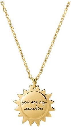 Kate Spade New York Gifting You Are My Sunshine Womens Necklace Clear/Gold, Brass