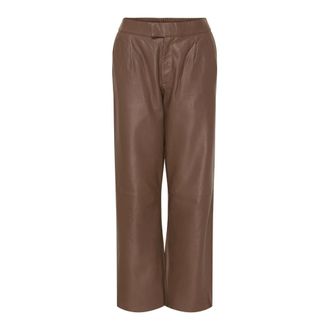 BTF-CPH Btfcph - Leren Broeken - Dames - Broeken - Bruin - Maat: XS