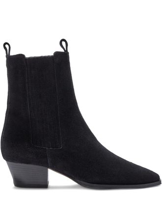 Aeyde Agata Cow Suede Leather Black