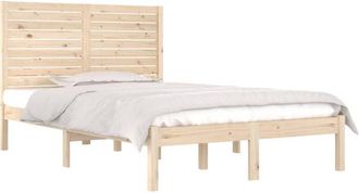 vidaXL Vidaxl - Estructura De Cama De Matrimonio Madera Maciza 135x190 Cm