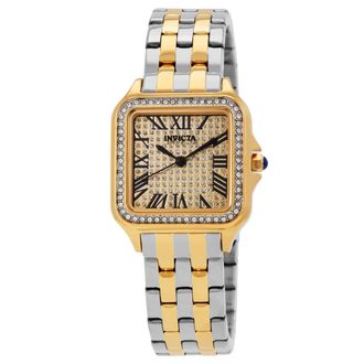 Invicta Angel Quartz Crystal Silver Dial Ladies Watch 50625
