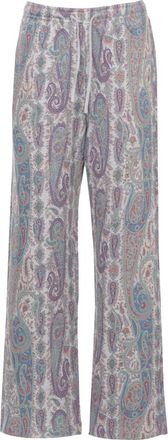 Etro Broeken, Dames, Veelkleurig, S, Katoen, Wijde broek