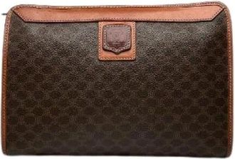 Celine Pre-owned Leather Clutch - Dames - Vintage Clutch - Bruin - ONE Size - Leer - Vintage