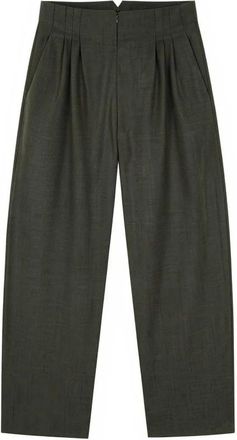 Cortana Broeken, Dames, Groen, 2Xs, Wol, Tapered Broeken