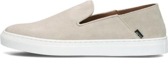 Clay Beige Su&egrave;de Loafers met Stijlvolle Details - Heren - Loafers - Beige - 44 EU - Su&egrave;de - Schoenen