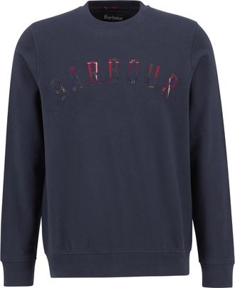 Barbour Wynter Crew Neck Sweatshirt - Heren - Sweatshirts - Blauw - M - Katoen - Hoodies & sweatvesten