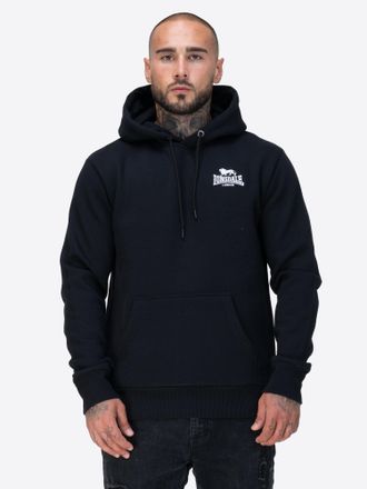 Lonsdale Kapuzensweatshirt LONSDALE TALMINE, Herren, Gr. L, schwarz, wei&szlig;, Obermaterial: 60% Baumwolle, 40% Polyester, Rundhals, Sweatshirts Kapuzensweatshirt