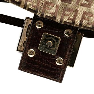 Fendi Hobo Bags - 2000-2010 Zucchino Canvas Crossbody - Gr. unisize - in Braun - für Damen