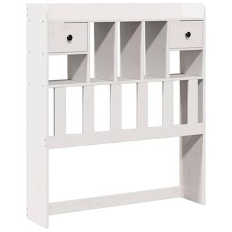 Berkfield Home Headboard with Storage White 90 cm Solid Wood Pine