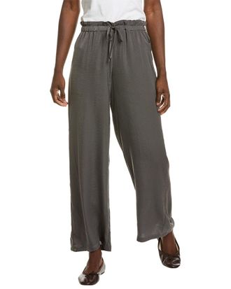 Barefoot Dreams Washed Satin Paperbag Pant