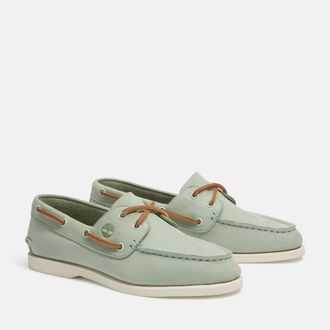 Timberland Bootsschuh TIMBERLAND CLASSIC BOAT BOAT SHOE, Damen, Gr. 37, lt grn nubuck, Leder, Schuhe Bootsschuh, Classic Bootsschuh aus Timberland Premium Leder