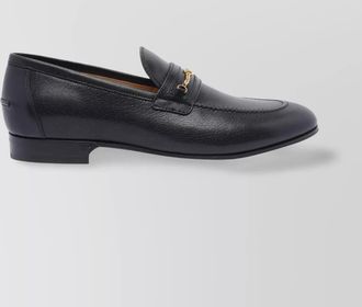 Valentino Garavani golden detail leather loafers