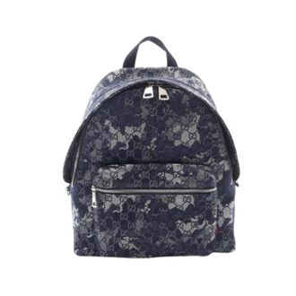 Gucci Pre-owned Backpack - unisex - Vintage Rugzakken - Blauw - ONE Size - Denim - Vintage
