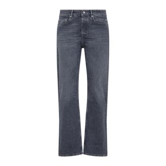 Rick Owens Straight Jeans, male, Gray, Size: W32 Grey Jeans Aw25 Stylish Design