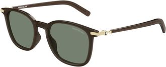 Montblanc Montblanc, unisex, Accessoires, Bruin, Maat: 50 MM Nylon