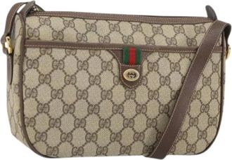 Gucci Pre-owned Cross Body Bags, female, Beige, Size: ONE SIZE Pre-owned Plastic Cross Body Bag