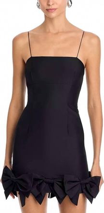 LoveShackFancy Kennedi Mini Dress In Black