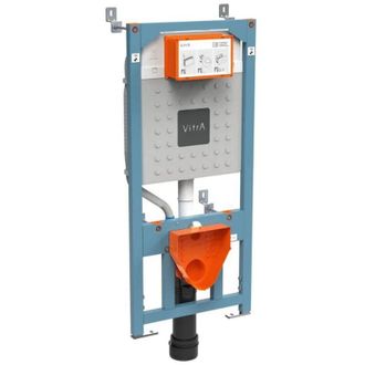 Vitra Bastidor De Soporte De Suelo A Pared V12 Para Inodoro Suspendido, Doble Descarga 3/6l, Para Tabique Ligero O Muro De Carga (762- - Vitra