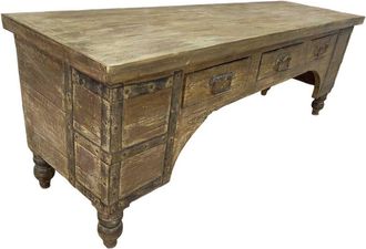 Wanderlust Deco Mueble bajo de madera artesanal 165-175x45x57h cm