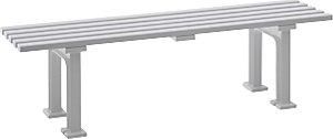 Blome Blome - Banco Sin Respaldo Con 5 Listones Longitud 1500 Mm Blanco