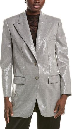 Michael Kors Boyfriend Wool-Blend Blazer