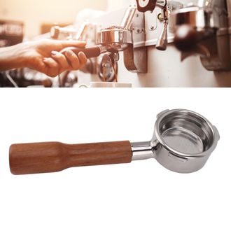 Infinite Portafiltro Para Cafetera De 58 Mm, 3 Orificios, Cesta De Filtro De Acero Inoxidable Sin Fondo, Incluye Accesorios Para Barsetto C1, Color Rojo Palo D