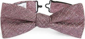 Nordstrom Textured Silk Pre-Tied Bow Tie in Pink at Nordstrom