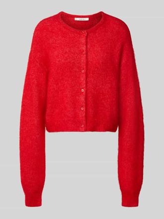 Gestuz Cardigan aus Woll-Mix mit Knopfleiste Modell debbie in Rot, Gr&ouml;&szlig;e XS