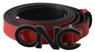 Costume National Womens Belt Red Leather - Size 85 cm